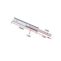 Aluminum Drawer Slide Quiet Operation Sliding Rail Thickened Plate for Furniture
