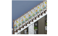 2 M Anti-Theft Balcony Protective Barrier Mesh Long-Lasting Stair Protective Barrier Mesh Tear-Resistant for Stairs