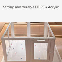Acrylic Pet Playpen Transparent Dog Fence Indoor Use