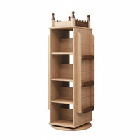 Space-Saving Rotating Tree book rack Large Capacity Book Rack Display Shelf for Students, Children, Parents, Study Room, Bedroom