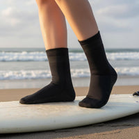 Reef Protection Neoprene Diving Socks Puncture-Proof 3mm Neoprene Water Socks Wear-Resistant Thermal Swim Booties Adjustable Strap for Surfing, Swimming