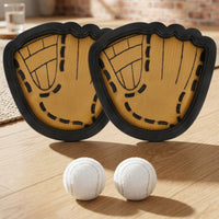 2 Pieces Outdoor Self-Stick Toss and Catch Paddle Game Set Long-Lasting Toss and Catch Paddle Set Sturdy Toy Portable for Family
