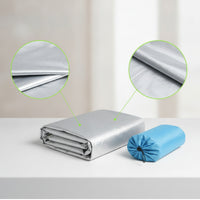 All-Season Car Cover with Mirror Pockets Sunproof Aluminum Film Car Cover Resistant Dustproof for Driveway, Seasonal Storage
