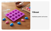 Easter Egg Form Easter Theme Bakeware Easy Release Silic Individual Chocolate Form for Home Chefs, DIY Enthusiasts