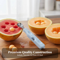 3 in 1 Fruit Baller Stainless Steel Water Fruit Spoon Tool Fruit Spoon Multifunctional Fruit Carving for Parties