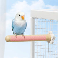 Parrot Perch Bird Stand Rod, U-Shaped Sisal Rope Perch for Cage, Grinding Claw Budgie and Cockatiel Foot Care Accessory, 20cm X 20mm Sisal Rope