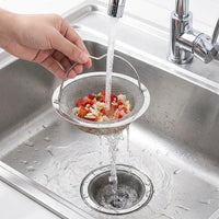 Stainless Steel Strainer Kitchen Sink Strainer with Handle, Large 11cm Sink Strainer and Sink Strainer, Simple Home Kitchen Essential