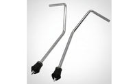 Drum Support Legs Chrome Drum Stand Legs L-Shaped Hardware for Drummers, Percussionists, Stage, Rehearsal Room