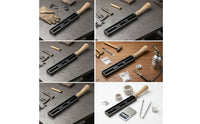 Ingot Mold with Wooden Handle Rectangular Metal Ingot Mold Heavy-Duty Compact for Metalsmiths, Jewelry Making, Foundry
