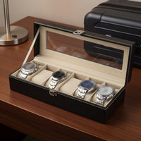 Watch Storage Box Soft Safeguarding Lining Watch Display Case Removable Pillows Particle-Resistant for Women, Travel