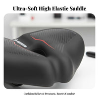 Extra Soft Noseless Bike Seat Widened Design Noseless Bike Saddle Universal Fit for Casual Riders, Cyclists, Mountain Biking, Leisure Riding
