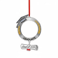 Graduate Cap Hanging Decoration Commemorative Souvenir Sublimation Graduation Blank Heat Application Category of 2026 Picture Frame for Graduates