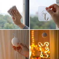 Easter Bunny Light Cute Shape Hanging Indoor Lighting Festive Atmosphere Light for Window, Shop Owners, Families, Bedroom