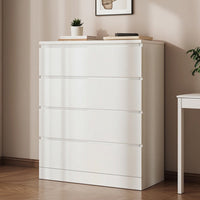 Chest of Drawers Flat-Fronted Drawer Chest Modern Storage Cabinet for Bedroom, Living Room