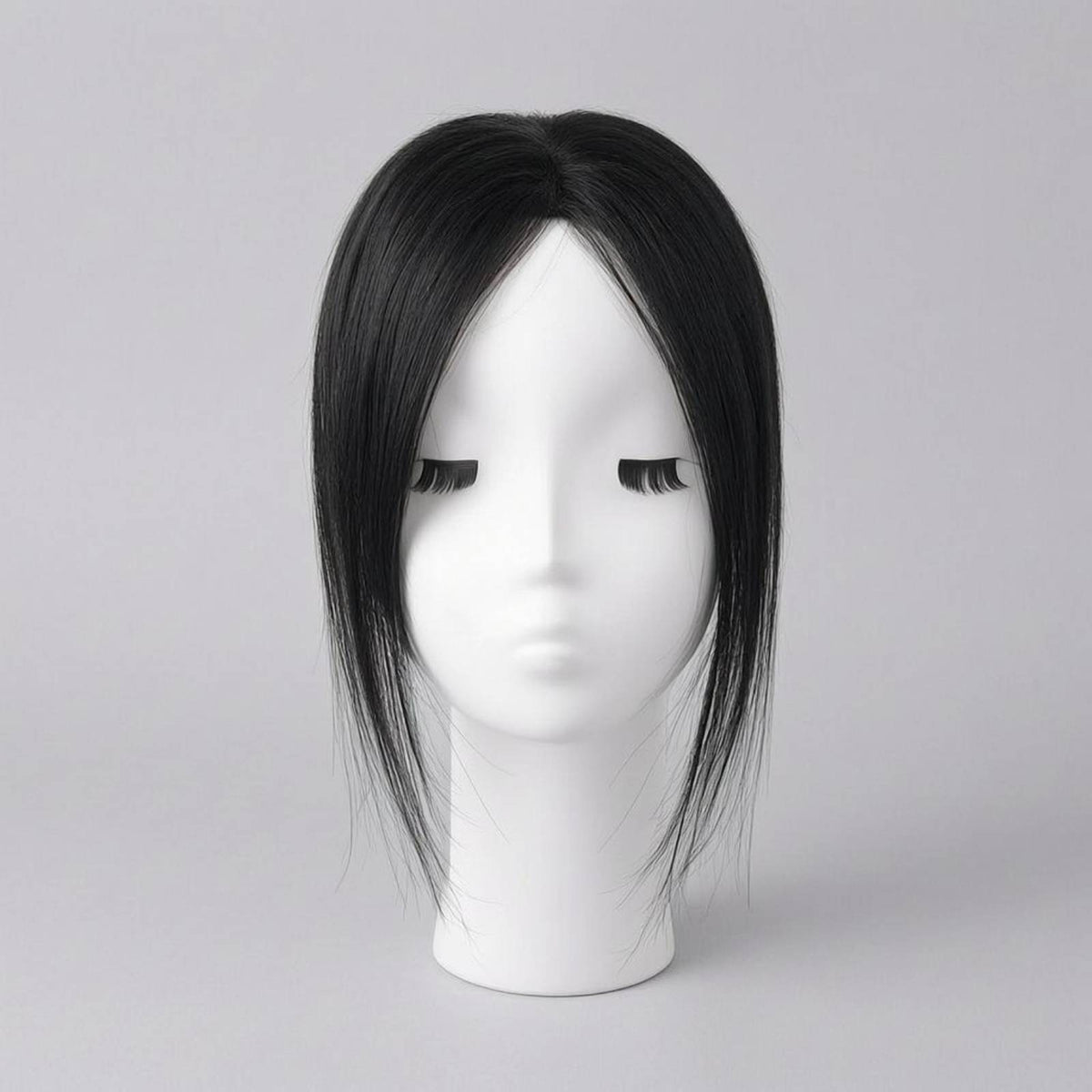 Natural-Looking Human Hair Crown Topper Concealed Base Clip-in Hair Topper Fuller Appearance Crown Hairpiece Lightweight