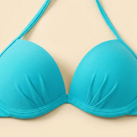 Swimsuit for Girls and Women's Bikinis with Fresh Pattern Style, Padded Push Up Set with Underwire Support for Pool Wear