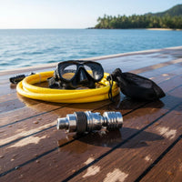 Full Diving Facepiece Adapter Brass Body Regulator Accessory Metal Construction Diving Gear