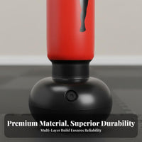 Fast Rebound Inflatable Boxing Column Stable Base Inflatable Striking Target Long-Lasting PVC Material Tumbler Boxing Bag Leak-Proof for Adults, Teens, Beginners, Home Gym, Indoor, Workout, Garage
