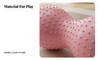 Anti-Puncture-Resistant Inflatable Peanut Ball Material Peanut Shaped Stability Ball Massage Bumps Inflatable Balance Coach Long-Lasting for Toddlers, Babies, Playroom, Home Gym