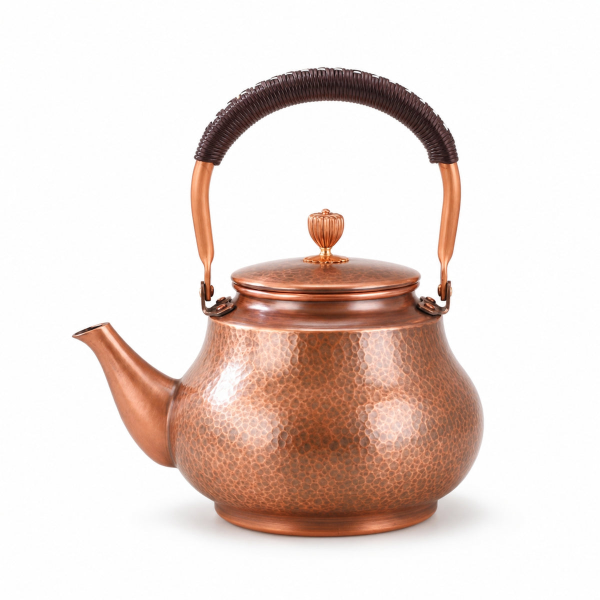 Tea Kettle Spill Resistant Copper Kettle Heat Resistant Teapot for Collectors, Kitchen Decor