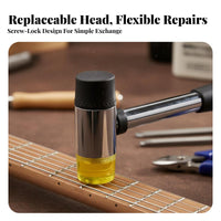 Soft Face Guitar Fret Hammer Non-Slip Handle Double Head Luthier Hammer Ergonomic Grip for DIY Hobbyists, Workshop, Home Studio, Music Shop