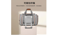Soft Sided Pet Trolley Luggage Strap Portable Pet Transport Carrier Breathable Mesh for Cat Owners