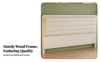 Minimalist aesthetic Wavy Headboard Freestanding Bed supportboard Modern Design Bedroom Furniture Easy to Install for Children, Home Decorators, Homeowners, Guest Room, Apartment