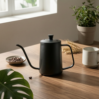 Stainless Steel Gooseneck Kettle Precise Pouring Kitchenware Rust Resistant