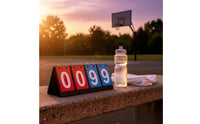 Flip Scoreboard with Number Cards Foldable Flip Scoreboard Manual Score Keeper Portable Tabletop Score Flipper Compact