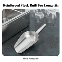 Gardening Hand Rustproof Stainless Steel Ladle Easy to Clean Multipurpose Utility Ladle for Gardeners, Shopkeepers, Garden, Outdoor, Restaurant