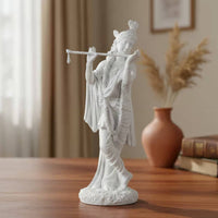 Lord of the Flute Playing Flute Idol Detailed Craftsmanship Lord of the Flute Statue Flute Playing Deity Figurine Artistic