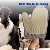 Pet Hair Cleaning Glove, Double-Sided Grooming Brush, Shedding Mitt, Random Color