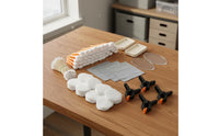 611 Pieces Lint-Non-Lint Card Cleaning and Flattening Tool Set Soft Microfiber Trading Card Care Set Good Absorbency