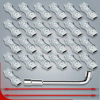 5mm Poly Rope Connector with Wires Firm Hold Electric Fence Cord Connector Sturdy for Gate Crossings