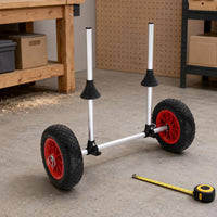 Sit on Top Kayak Cart Adjustable Two Wheel Kayak Cart Rubber Wheels Boat Carrier