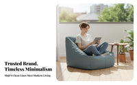 Minimalist Design Bean Bag Chair Comfortable Floor Furniture formConforming Lounge Seating No Assembly Required for Students, Readers, Bedroom, Balcony, Living Room, perusing alcove