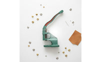Multi Function Tabletop Grommet Press Desktop Mounted Eyelet Rivet Press All in Single Set Manual Snap Setter Heavy Duty for Crafters, Sewers, Leather Workers, Workshop, Sewing Room