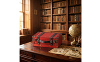 Wooden Box with Lid Vintage-Style Storage Chest Compact Box with Hinged Lid for Collectors, Photography