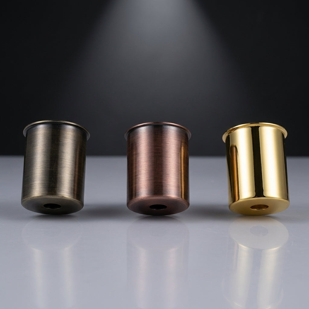 Table Lamp and Wall Light Metal Lamp Cup with E27 Lamp Holder, Heat Resistant Screw Bulb Holder for Pendant Light, Anti-Rust E14 Lamp Base