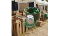 Foldable Belt Drink Holder Plastic Snap-on Beverage Holder Circular Loop Waist Accessory Green