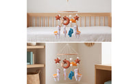 Baby Mobile with Alpaca Felt Llama Nursery Mobile Desert-Themed Cozy for Newborns