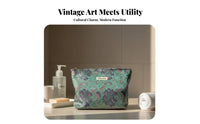 Chinese Aesthetic Makeup Pouch Multi-Purpose Floral Jacquard Cosmetic Bag