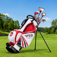 Beginner Kids Club Set, 6 Piece Right-Handed with Lightweight Carbon Fiber Shafts, Putter, Stand Bag, for 95-115cm Junior Players