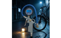Tire Inflator with Pressure Gauge Exact Tool Heavy Duty for Mechanics, Drivers