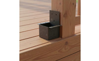 4 Pieces Pergola Post Connector Powder-Coated 4x4 Post Bracket Predrilled Holes 4x4 Lumber Bracket