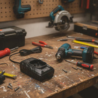 Replacement Cordless Tool Battery Charger Compact Charger with Cradle for DIYers, Technicians, Workshop, Garage