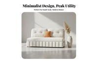 Two-PurposeUse Armless Fold-foldable Couch Foldable Design Fold-foldable Guest Bed Space-Saving transformable Seating Minimalist design for Apartment Dwellers, Students, Homeowners, Living Room, Small Spaces, Bedroom, Office