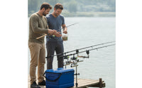 Stainless Steel Fishing Rod Holder with Clamps Secure Two-Rod Rod Holder Long-Lasting Hardware Versatile for Anglers