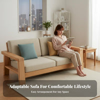 Includes Chaise Lounge L-Shaped Wooden Frame Sofa Simple Design Multi-Piece Couch with Ottoman Raised Legs Living Room Furniture Modular for Apartment Dwellers, Families, Homeowners, Home, Entertainment Space