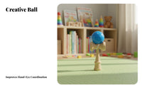 Wooden Ball Catch Cup Hand-Eye Coordination Ball in a Cup Toy for Kids